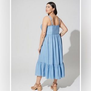 Chambray tea length Torrid Dress